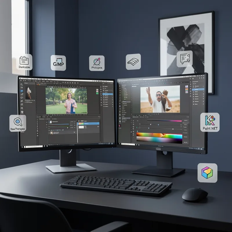 7 meilleurs logiciels gratuits de retouche photo en 2026